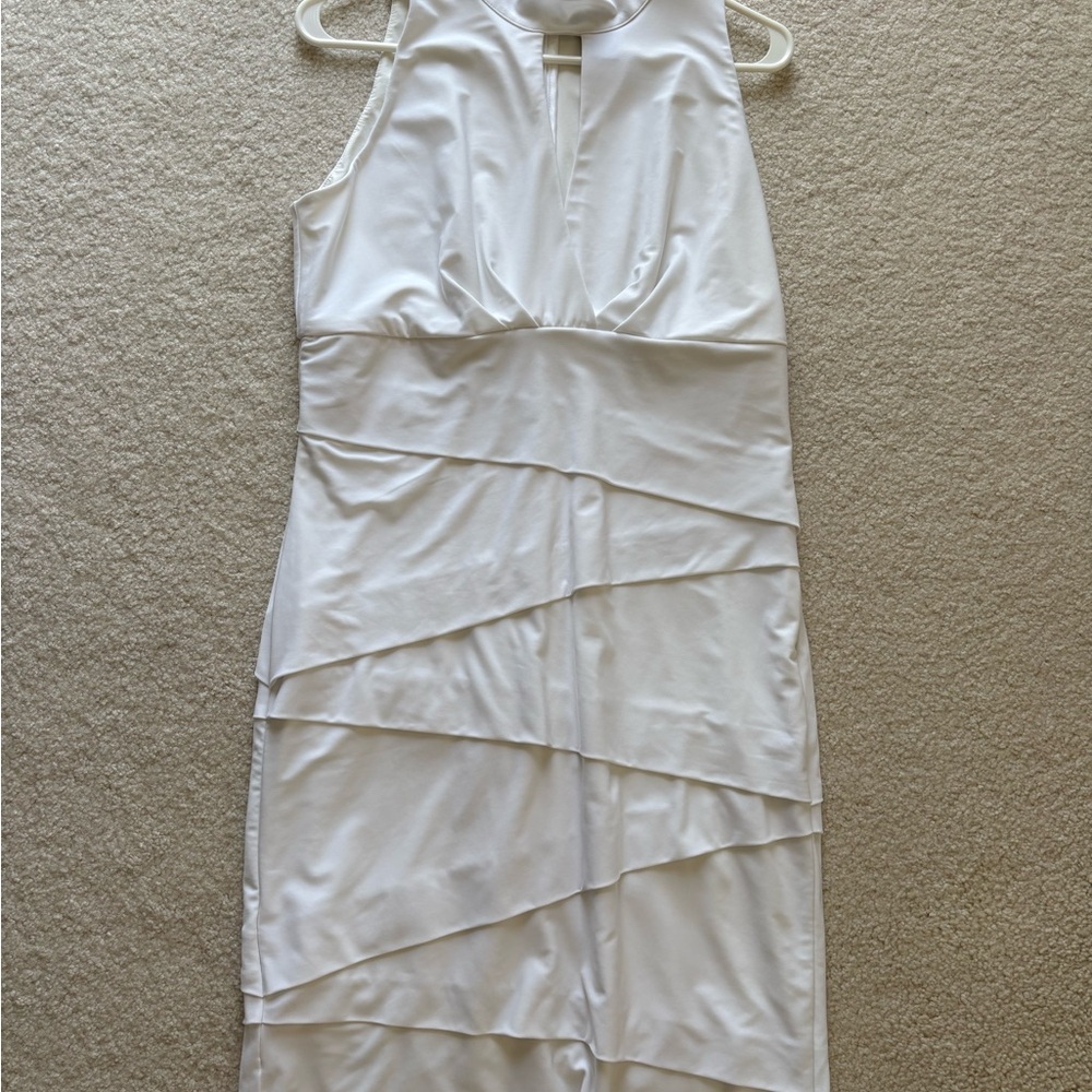 White House Black Market Women's White dress Instantly Slimming